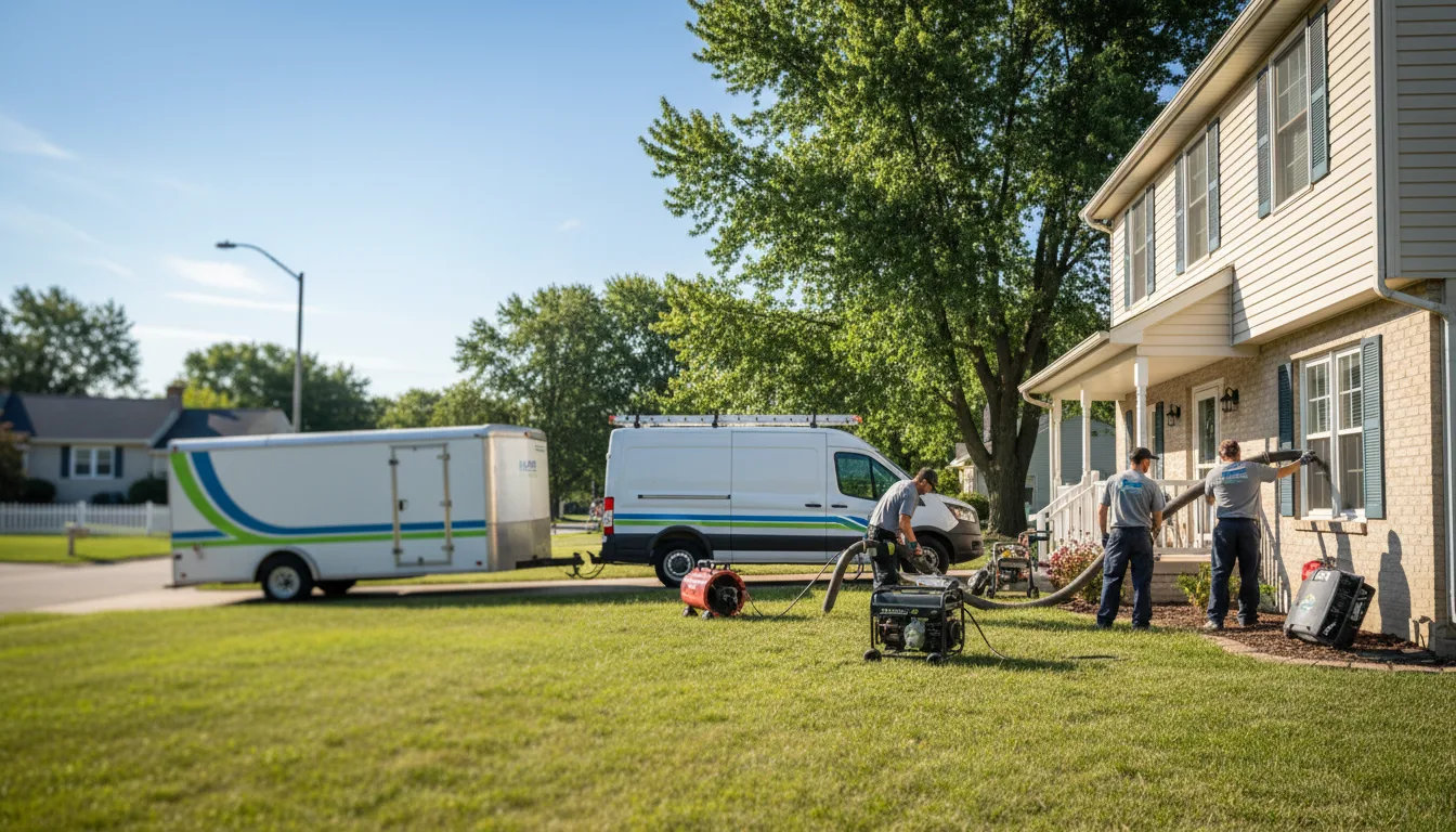 Flooded Basement Restoration And Cleanup With Repair in Simpson, IL near me